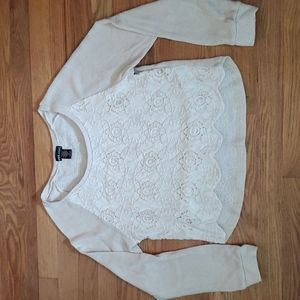 Women's Lace Sweatshirt